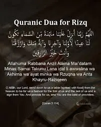 Dua For Rizq
