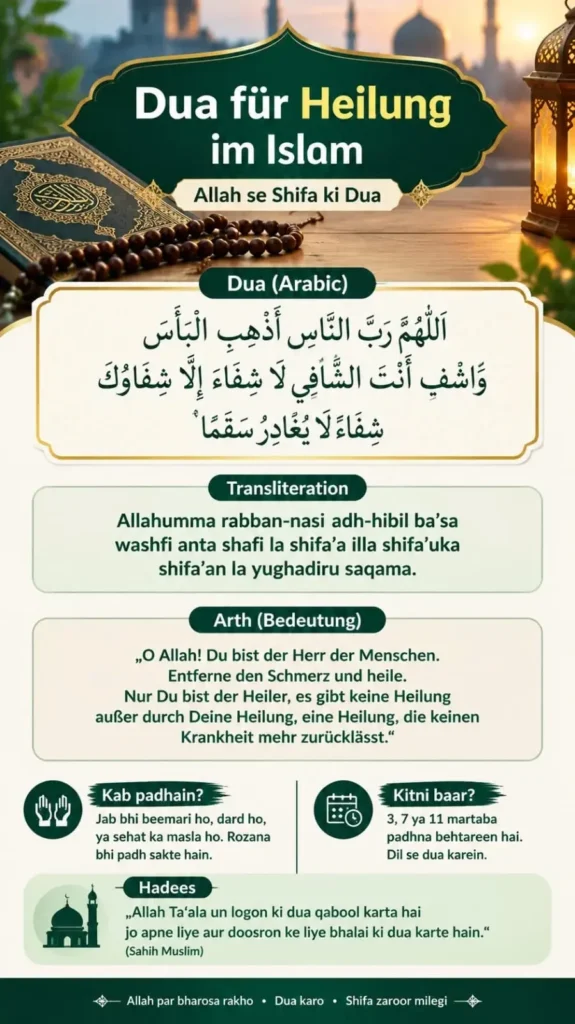 dua für heilung islam